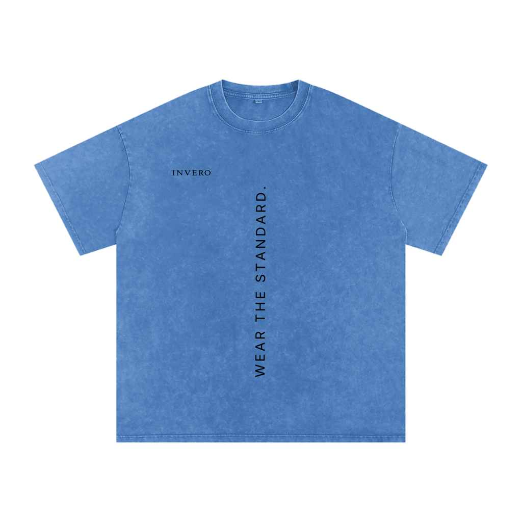 001 MOTTO TEE (INDIGO WASH)
