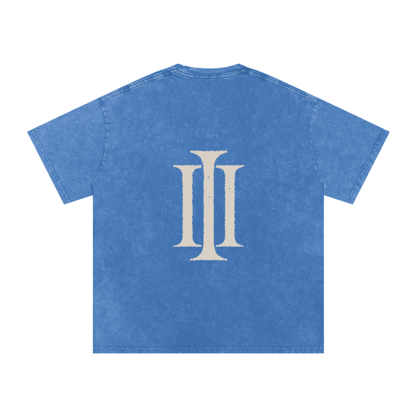 001 MOTTO TEE (INDIGO WASH)